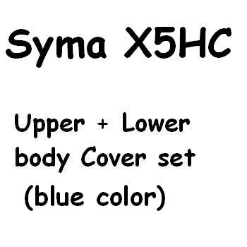 SYMA-X5HC-X5HW Quad Copter parts Upper + Lower body cover (X5HC blue) - Click Image to Close
